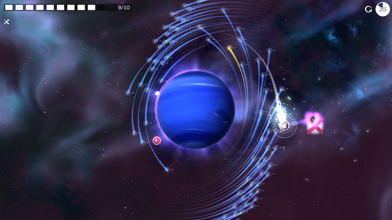 Float among the stars as you collect asteroids